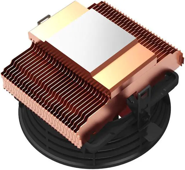 Alt view image 2 of 4 - Q100M Copper plating CPU cooler 10cm 4pin PWM quiet Fan For Intel 775 1150 1151 1155 1156 AMD Q100 PC Cooling fan