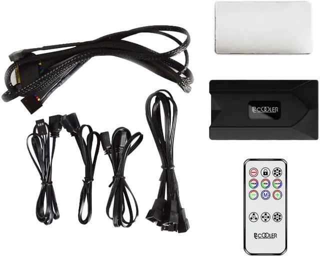 Alt view image 6 of 6 - 5/Pack 120m RGB Fan 12V&5V FRGB 4pin PWM Quiet Addressable Fans 12cm Computer Cooling Fan For CPU Cooler Liquid Cooling