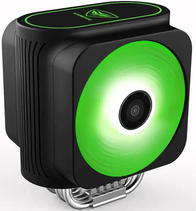 Alt view image 6 of 6 - GI-D66A 6 Heatpipe CPU Cooler 12cm Addressable RGB Double PWM Fan For Intel 115X 2011 2066 AMD AM4 Computer CPU Cooling