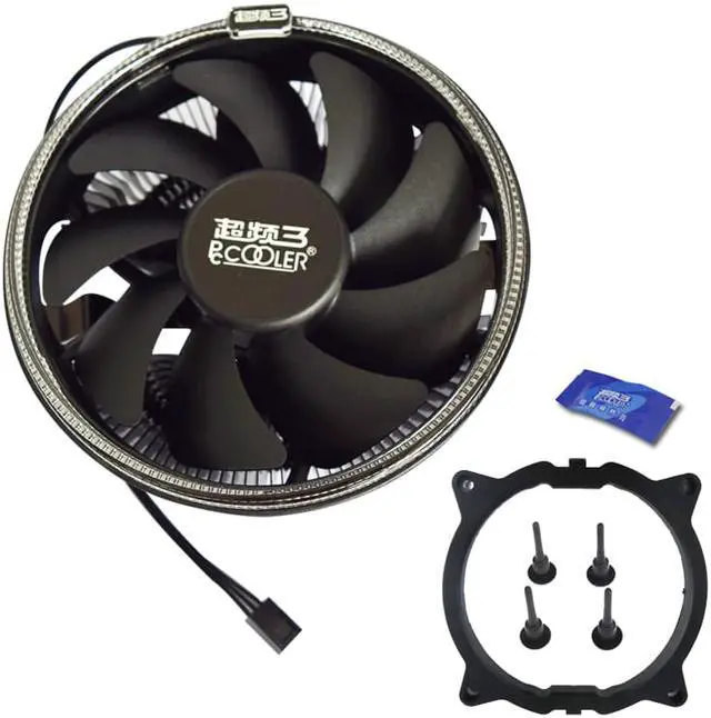 Alt view image 5 of 6 - 12cm LED Blue  Aperture CPU Cooler 12cm PWM Fan Silent For AMD AM3 AM4 Intel 775 115X CPU Cooling Radiator Quiet