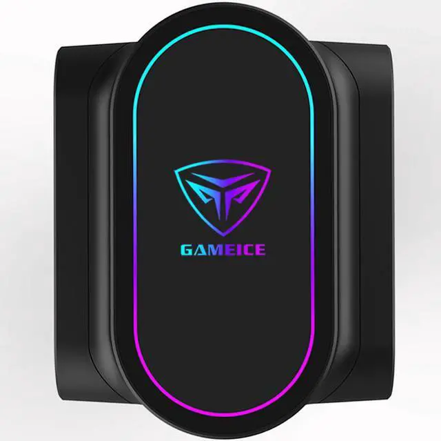 Alt view image 2 of 6 - GI-D66A 6 Heatpipe CPU Cooler 12cm Addressable RGB Double PWM Fan For Intel 115X 2011 2066 AMD AM4 Computer CPU Cooling