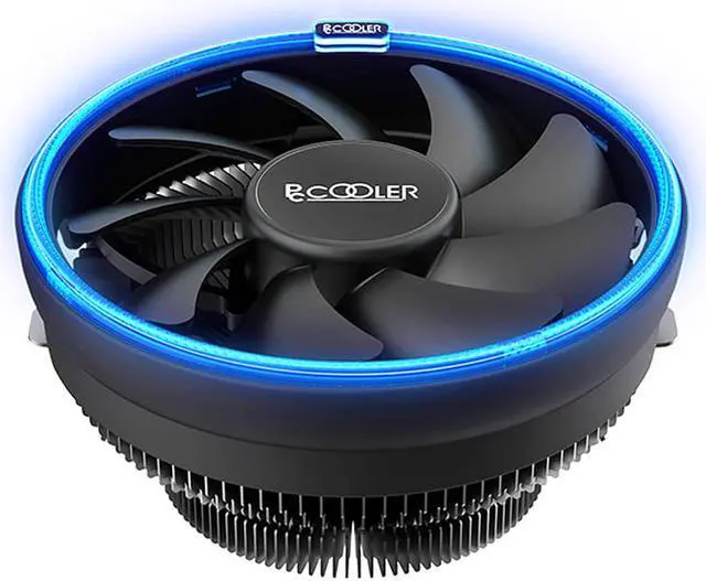 Alt view image 2 of 6 - 12cm LED Blue  Aperture CPU Cooler 12cm PWM Fan Silent For AMD AM3 AM4 Intel 775 115X CPU Cooling Radiator Quiet