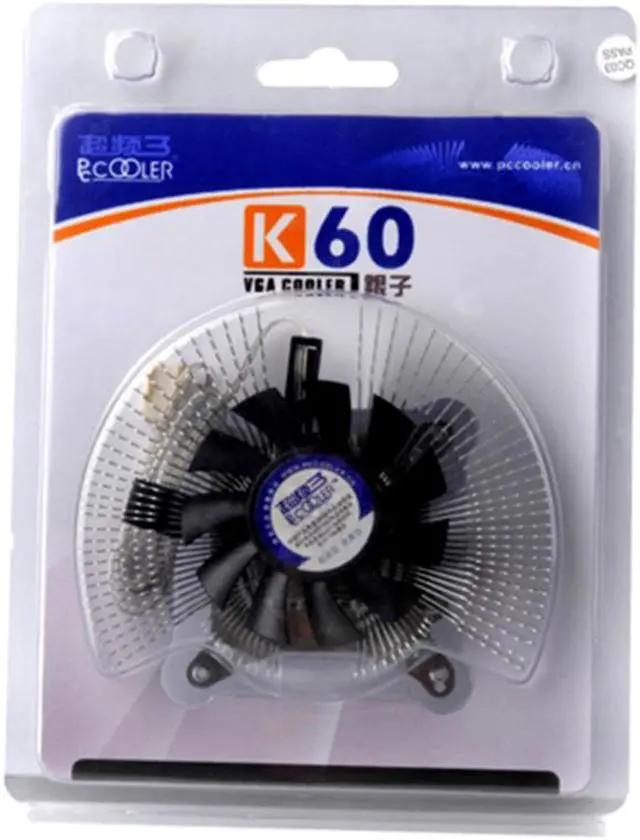 Alt view image 5 of 6 - K60 Graphics Card Cooler Graphics Cooling Fan 60mm Quiet Desktop Video Card Heatsink GPU Radiator