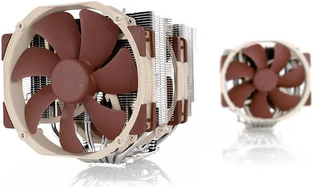 Alt view image 4 of 5 - NH-D15 6 Heatpipe CPU Cooler Twin Towers Double NF-A15 140mm PWM Cooling fan quiet For Intel LGA 115x 2011 2066 AM4 AM3