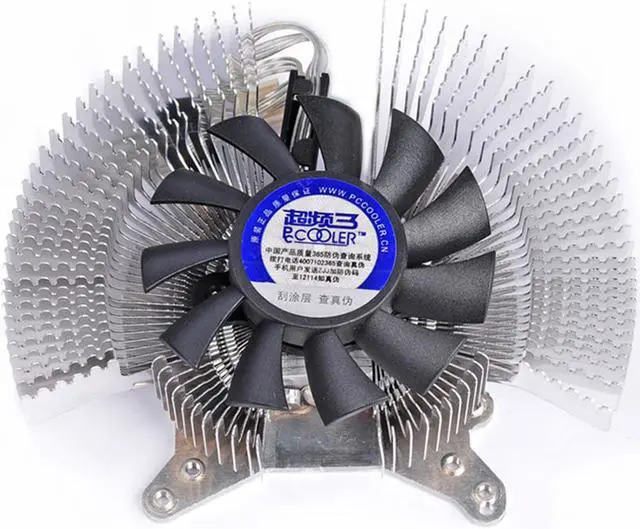 Alt view image 4 of 6 - K60 Graphics Card Cooler Graphics Cooling Fan 60mm Quiet Desktop Video Card Heatsink GPU Radiator