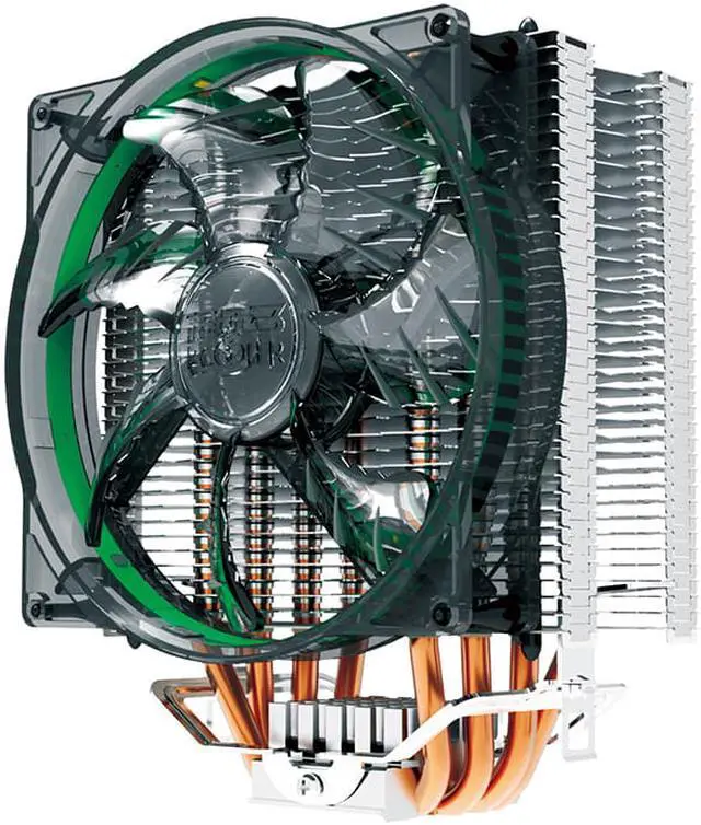 Alt view image 6 of 6 - X4 4 Heatpipe CPU cooler 120mm blue LED PWM quiet fan for Intel 775 1155 1156 2011 AMD AM4 AM3 PC radiator cooling fan