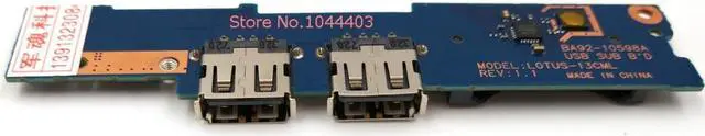 Alt view image 3 of 4 - New for Samsung NP 530U3B 530U3C 532U3C 532U3X 535U3C 540U3C 540U3C Series USB Power Button Board Card Reader BA92-09691A