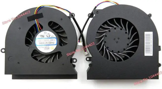 Main image of New Laptop CPU Cooling Fan For MSI GT62VR 6RD GT62VR 6RE GT62VR 7RE Dominator Pro 16L1 16L2 CPU GPU Fan 12V 0.65A 4-Pins