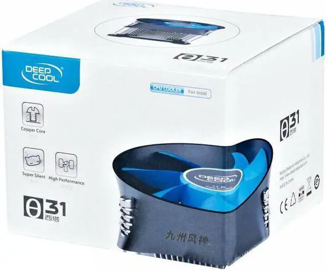 Alt view image 4 of 5 - Deep Cool THETA 31 CPU Cooler - 100mm Cooling Fan with Copper Core Heatsink For Intel Socket LGA1156 \/ LGA1155 \/ LGA1150