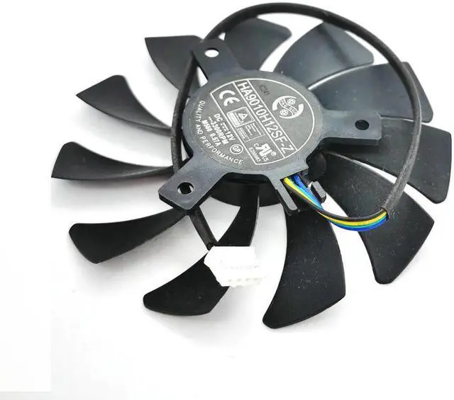 Alt view image 4 of 6 - 85mm 4pin HA9010H12SF-Z RX460 4GB Cooler Fan Replace  MSI Inno3D P106 960 Gece GTX 1060 AERO ITX 3G 6G OC Video card