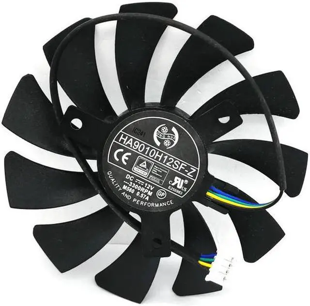 Alt view image 5 of 6 - 85mm 4pin HA9010H12SF-Z RX460 4GB Cooler Fan Replace  MSI Inno3D P106 960 Gece GTX 1060 AERO ITX 3G 6G OC Video card