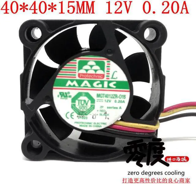 Main image of MGT4012ZR-O15 DC12V 0.20A 4cm 40x40x10MM 3Lines Computer cooling fan