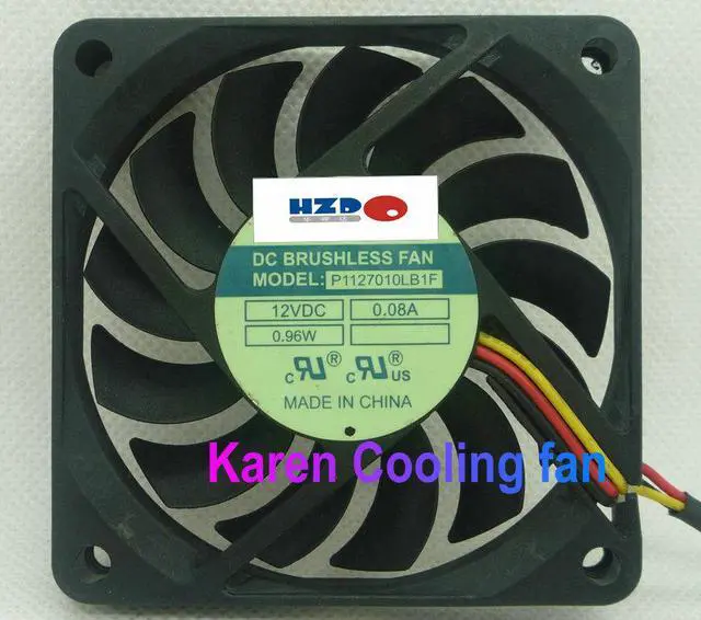 Main image of 7cm P1127010LB1F 7010 12V 0.08A 3wire Cooling fan