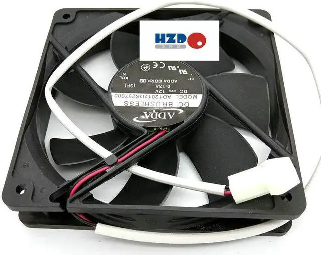 Alt view image 3 of 6 - ADDA AD12012DB257000 12025 12V 0.13A Cooling fan AD1224HB-A70GL 24V AG12012HB257200 120*120*25MM
