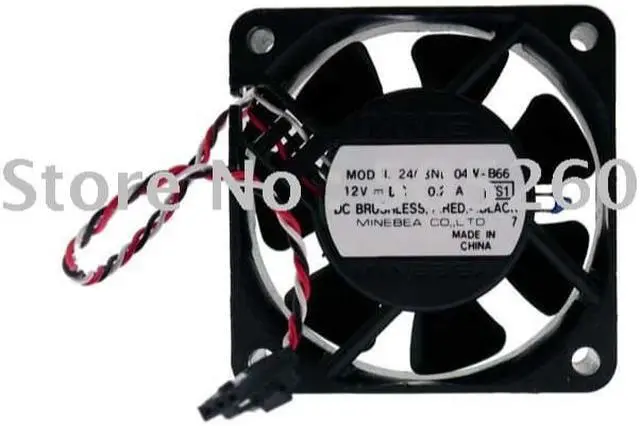 Alt view image 2 of 2 - NMB 6020 2408NL-04W-B66 12V 0.21A Cooling Fan