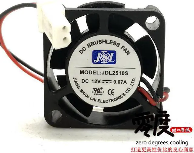 Main image of JDL2510S DC12V 0.07A 25x25x10MM 2.5CM 2Lines cooling fan