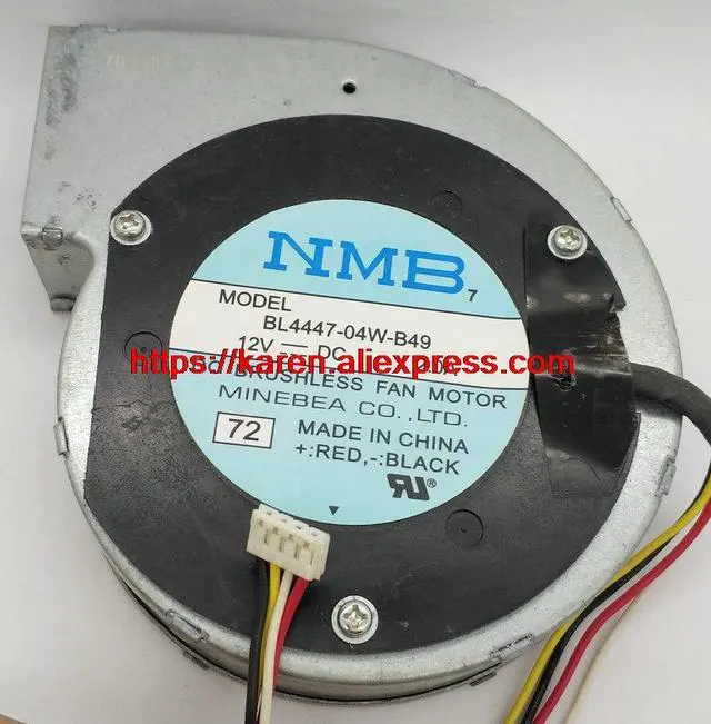 Alt view image 5 of 6 - NMB 11028 12V 2.0A BL4447-04W-B49 Blower cooling fan