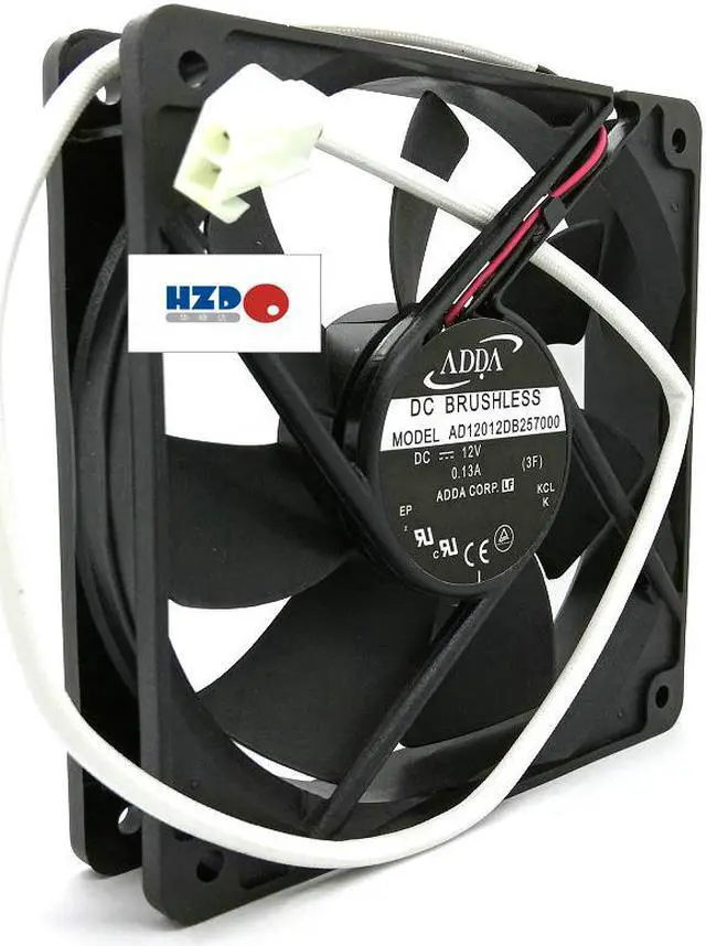 Main image of ADDA AD12012DB257000 12025 12V 0.13A Cooling fan AD1224HB-A70GL 24V AG12012HB257200 120*120*25MM