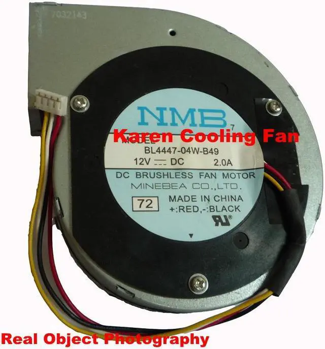 Alt view image 6 of 6 - NMB 11028 12V 2.0A BL4447-04W-B49 Blower cooling fan