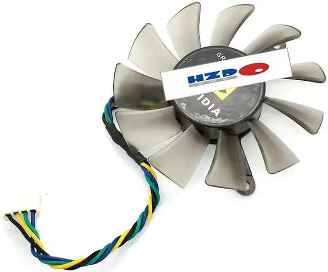 Alt view image 2 of 3 - PLD06010S12L 55mm Graphics / Video Card VGA Cooler Fan Replacement 12V 0.20A 4Wire 4Pin Connector
