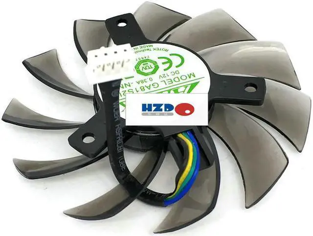 Alt view image 2 of 4 - graphics card fan  75mm 40*40*40mm 4Pin  ZOTAC Gece GA81S2U DC12V 0.38A
