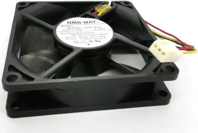 Alt view image 2 of 6 - NMB 8cm 8020 12V 0.36A 3108NL-04W-B59 3WIRE Cooling Fan  80*80*20MM