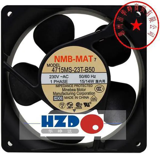 Main image of NMB 4715MS-23W-B50 220V 14W 120*120*38MM UPS cooling fan