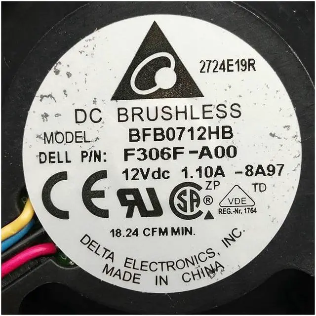 Alt view image 2 of 3 - New and Original CPU fan BFB0712HB 8A97 BFB0712HB-8A97 CPU cooling fan cooler DC 5V 1A 0F306F F306F