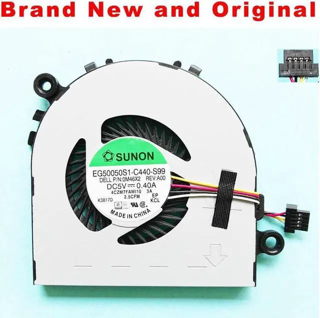 Main image of New laptop cpu cooling fan for Dell Chromebook 11 CB1C13 cpu fan cooler 0M46X2 M46X2  EG50050S1-C440-S99 DFS170005000T FFBF