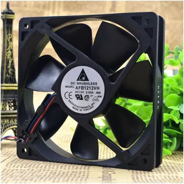 Alt view image 2 of 5 - For DELTA AFB1212VH 12025 12V 0.60A 3 line for Huawei dedicated fan cooling fan