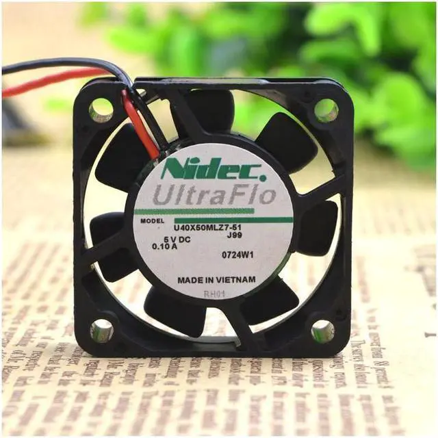 Alt view image 2 of 5 - U40X05ML27-51 Nidec 4cm4 PCT Ultra Silent Fan 4010 5V USB cooling fan