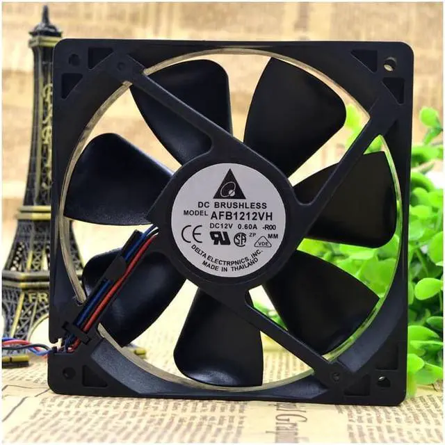 Alt view image 3 of 5 - For DELTA AFB1212VH 12025 12V 0.60A 3 line for Huawei dedicated fan cooling fan