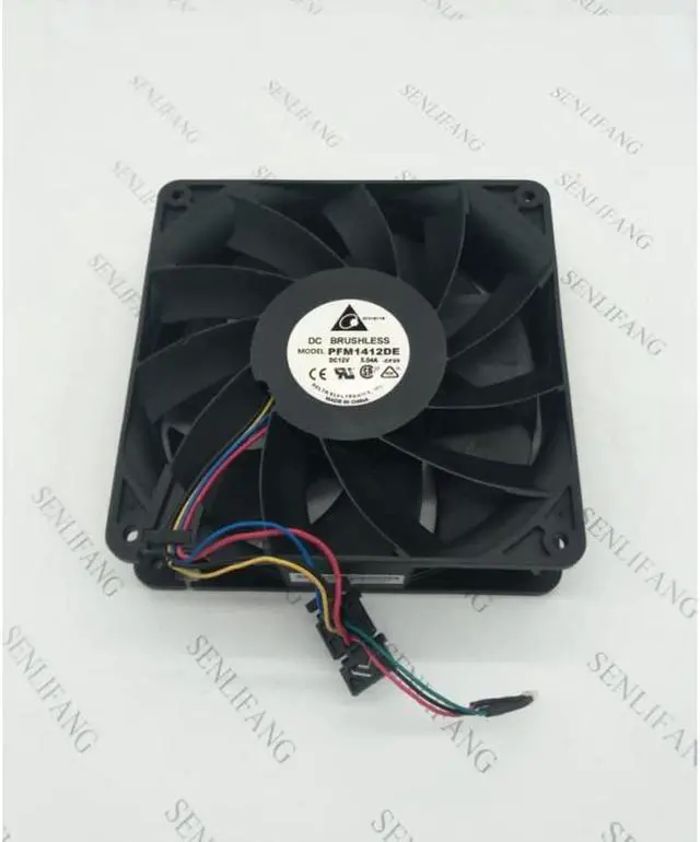 Alt view image 2 of 4 - original PFM1412DE 14cm 14038 140x140x38mm DC12V 5.04A Server cooler large air volume supercharged cooling fan