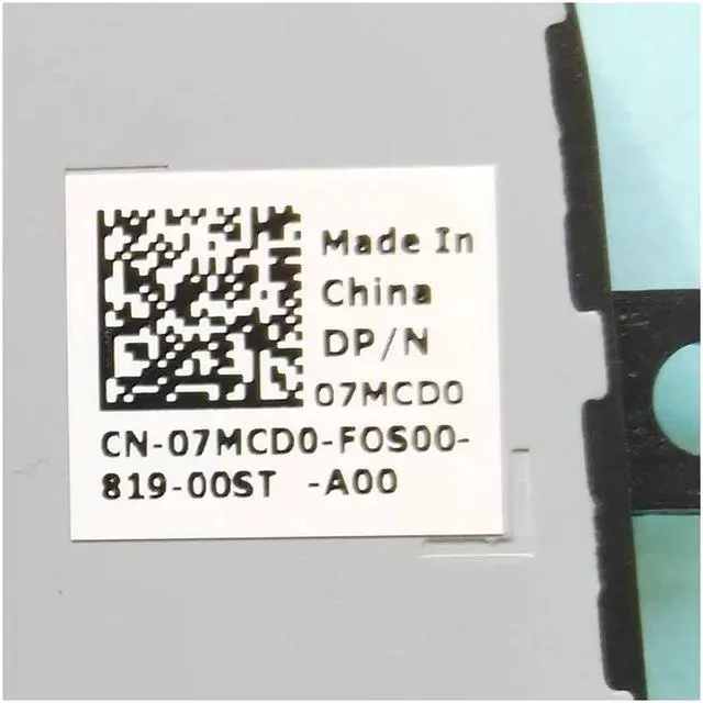 Alt view image 2 of 3 - New original cpu cooling fan for Dell 15-5575 FAN COOLER 07MCD0 7MCD0  DFS531005MC0T FK39 DC 5V 0.5A CPU