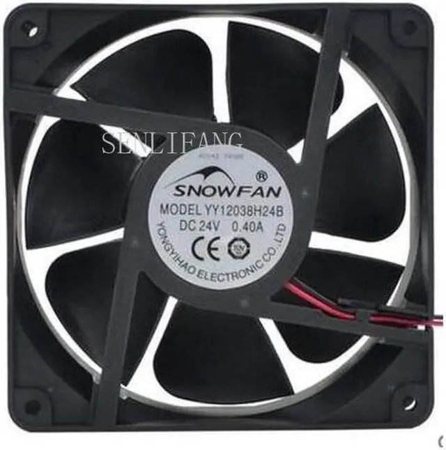 Main image of 12cm 120*120*38MM YY12038H24B 12038 24V 0.4A 2 line industrial fan DC fan