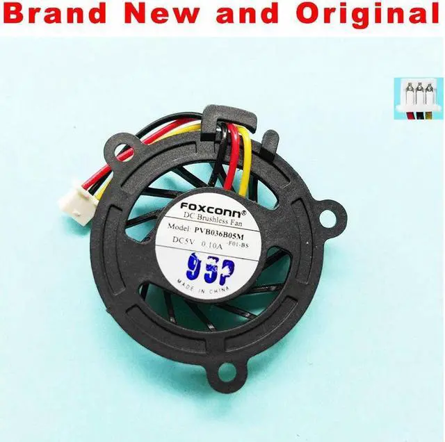 Main image of New and Original CPU fan for Foxconn PVB036B05M F01-BS DC5V 0.1A laptop CPU cooling fan cooler  Adda ad2705ux-qb3