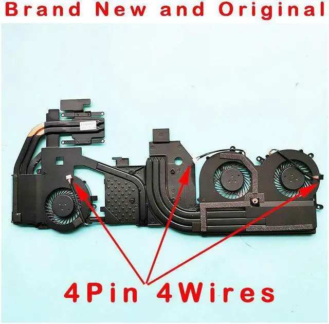 Main image of New original CPU GPU cooling fan heasink radiator cooler for Clevo PA70 PA70ES PA71 PA71ES Terrans Force T700 GTX1060\/1070\/1080