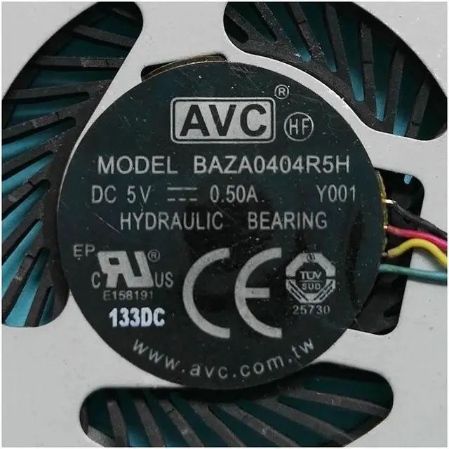 Alt view image 2 of 3 - New original cpu fan for AVC BAZA0404R5H DC 5V 0.5A Y001 CPU COOLING FAN COOLER