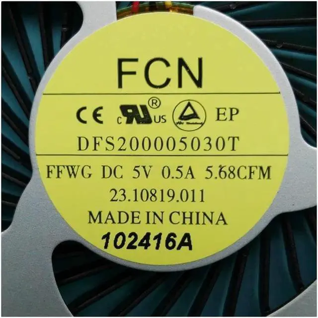 Alt view image 2 of 3 - New cpu fan for DELL 15 7000 7537 N7537 I7537 cpu cooling fan cooler DFS200005030T FFWG DC 5V 0.5A 23.10819.011  HNJ5W 0HNJ5W