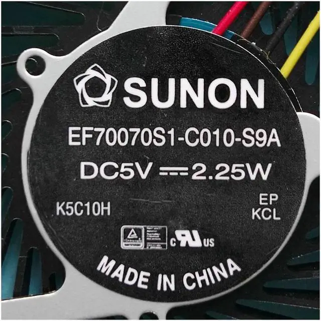 Alt view image 2 of 3 - New and Original CPU fan for SUNON EF70070S1-C010-S9A laptop CPU cooling fan cooler DC28000CVS0