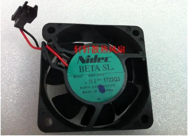 Main image of Nidec d06t-24tu 6cm 6025 24v 0.10a inverter 2 line cooling fan