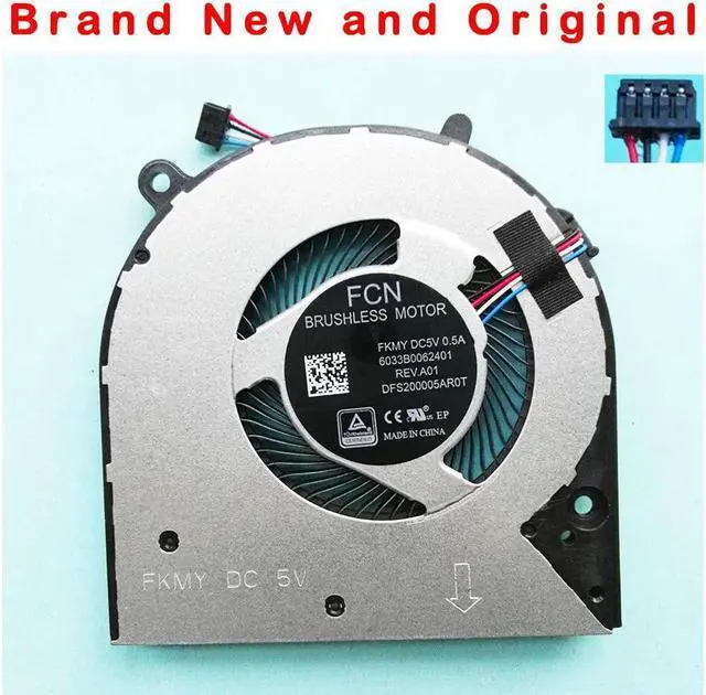Main image of New origianl cpu cooling fan cooer For HP 14-CF 14-CK 14-CM 240 246 G7 240G7 246G7  6033B0062401 DFS200005AR0T FKMY DC 5V 0.5A