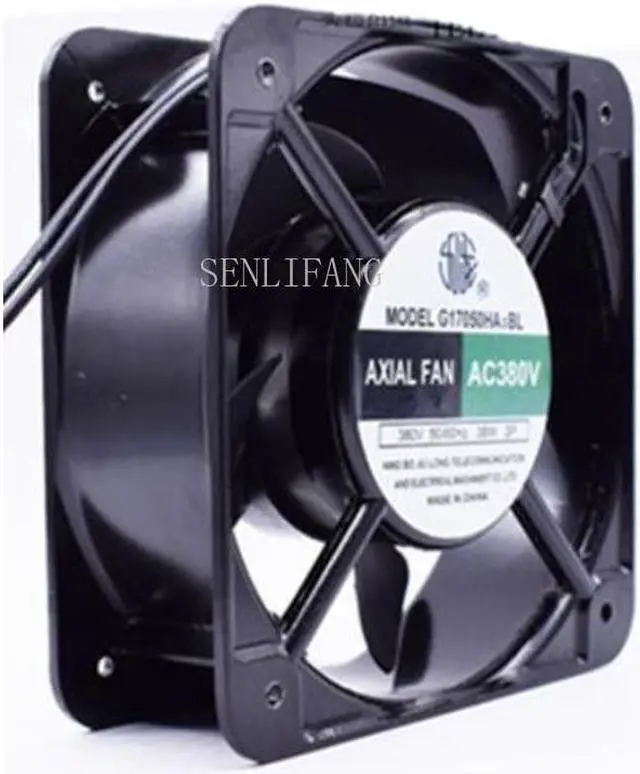 Main image of G17050HA3BL Industrial Cooling Fan AC 380V 3100RPM 38W\/35W 15050 15cm 150*150*50mm 50\/60HZ 2 Wires I