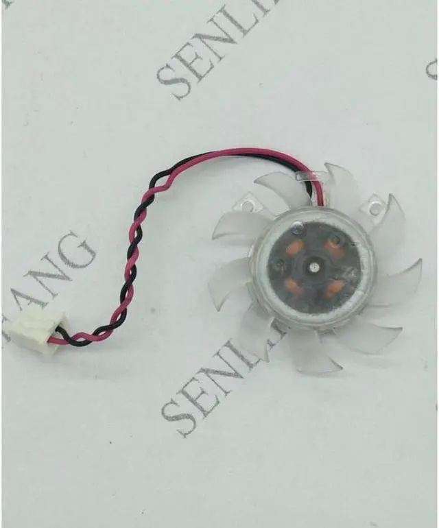 Alt view image 2 of 2 - for T124010SL 37mm 23x29x29mm 12V 0.10A 2Pin For Gigabyte GT210 Graphics Card Cooler Cooling Fan