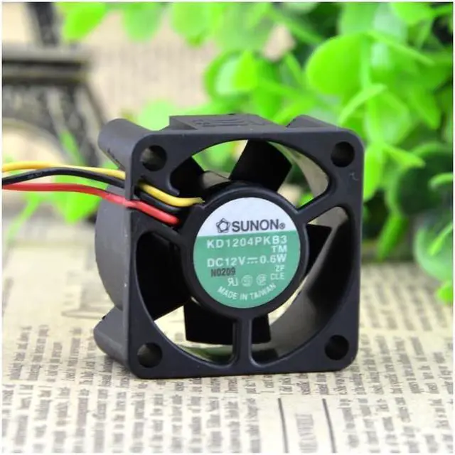 Alt view image 2 of 4 - FOR SUNON 4020 4CM 12V 0.6W KD1204PKB2 3-wire Ball Cooling Fan