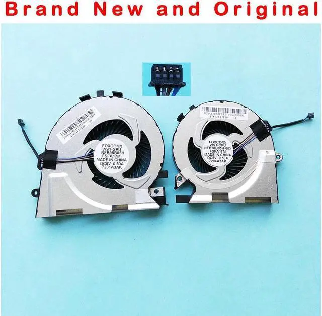 Main image of NEW ORIGINAL CPU GPU COOLING FAN FOR FOXCONN WS1-GPU NFB98B05H FSFA17N WS1-CPU NFB70B050H-002 FSFA17M DC5V 0.5A FAN COOLER