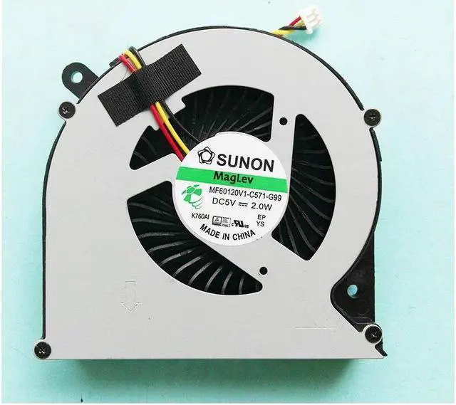 Alt view image 2 of 2 - NEW Original Laptop\/Notebook CPU Cooling Fan For Sunon MF60120V1-C571-G99 DC5V 2.0W 3PIN