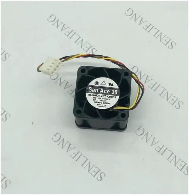 Main image of 9GA0312P3K0031 DC 12V 0.62A 38x38x28mm Server Cooler Fan