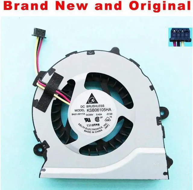 Main image of NEW ORIGINAL CPU FAN FOR SAMSUNG BA31-00111A KSB06105HA DC05V 0.40A -D120 CPU COOLING FAN COOLER