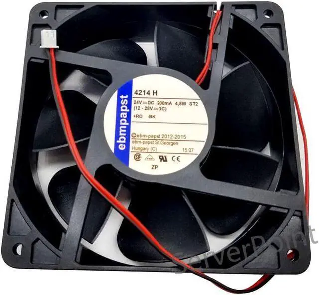 Main image of For Ebmpapst 4214 H DC 24V 200mA 4.8W ST2 12cm 120*120*38MM Dual Ball Bearing Cooling Fan